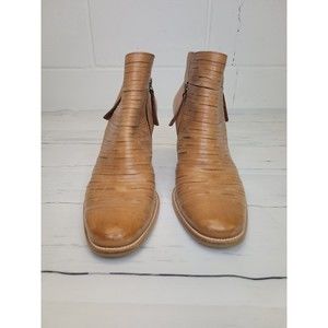 Paul Green Malibu Sliced Heeled Booties Tan Women's Size 7.5